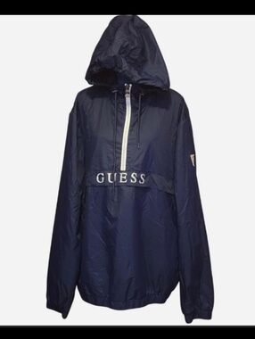 Guess Windbreaker hoodie size Xxl Like New Condition Very Nice